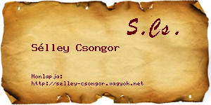 Sélley Csongor névjegykártya